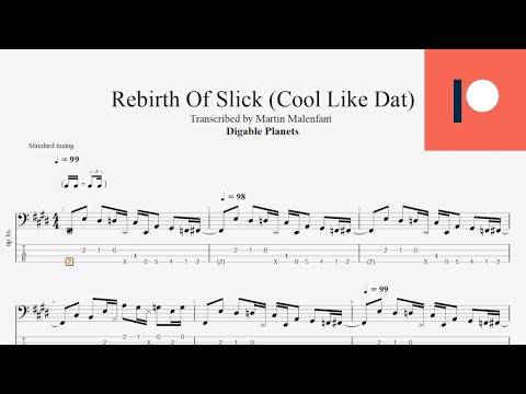 Digable Planets - Rebirth Of Slick (Cool Like Dat) (bass tab)