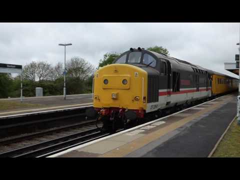Colas Rail Freight Class 37/0's 37254 and 37175 Barnham 10/5/16