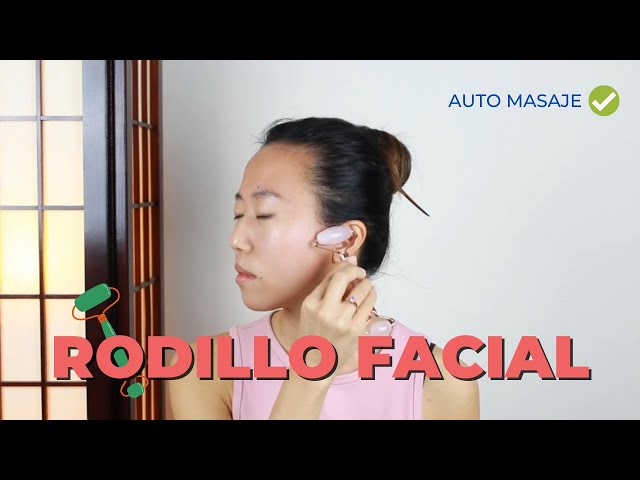 Vídeo relacionado con Masajeador facial, portátil, de madera, herramienta de circulación facial, rodillo de escultura facial, multiusos, meditación, yoga o relajación en el hogar