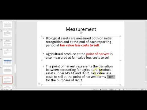 Extra Recording Week 3 - IAS 41