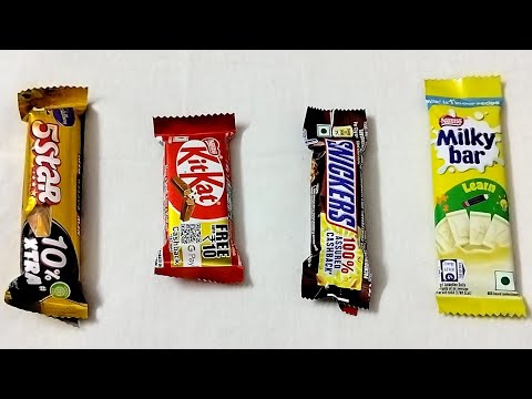 5 Star vs KitKat vs Snickers vs Milky Bar || Candy 🍭🍭 || Chocolate 🍫🍫