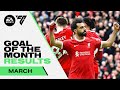 March Goal of the Month | Darwin Nunez Last Minute Winner & Mo Salah Finish! | Liverpool FC