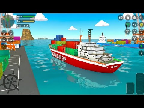 Real Cargo Ship Simulator 3D Gameplay 🚢 | Mobile Ship Simulator Android | Car Transportation