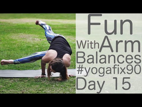 30 Minute Glowing Yoga Body Workout (Arm Balances) Day 15 Yoga Fix 90