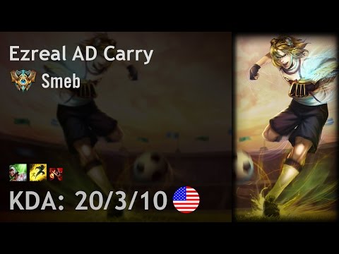 Ezreal AD Carry vs Caitlyn - Smeb - NA Challenger Patch 6.20