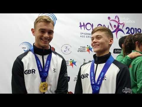 REACTION - GOLD for the Men's Pair in the All Around!