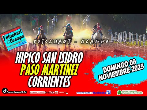 HÍPICO SAN ISIDRO.-PASO MARTÍNEZ - CORRIENTES- Resumen de la Reunión del 09/11/2025