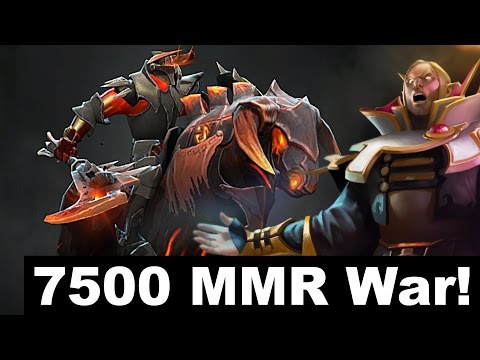 Attacker! Supreme and 7ckngMad 7500+ MMR War EU West Dota 2