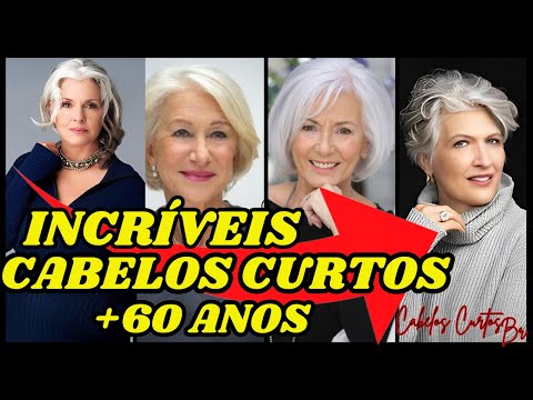 INCRÍVEIS CABELOS CURTOS + 60 ANOS #cortecurtofeminino #cabelocurtofeminino