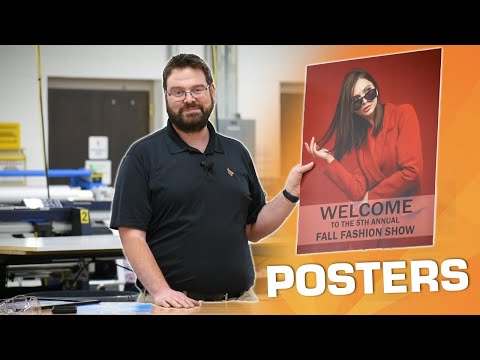 What Material can be used as a Poster?