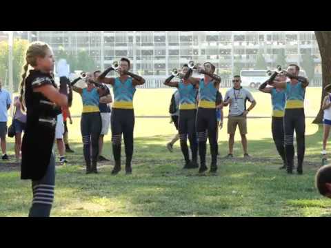 Cadets Hornline Warm-up - 2019 Semis - Indianapolis, Military Park