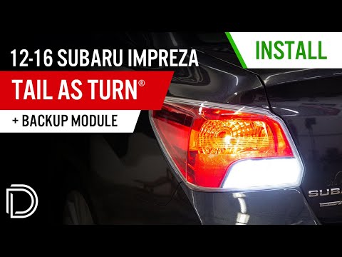 How to Install Tail as Turn® Module for 2012-2016 Subaru Impreza Sedan | Diode Dynamics