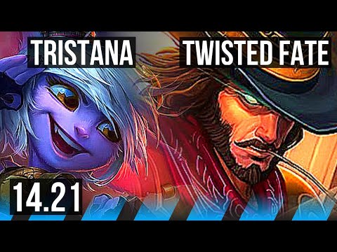 TRISTANA vs TWISTED FATE (MID) | 4/0/1, Rank 10 Trist | KR Challenger | 14.21