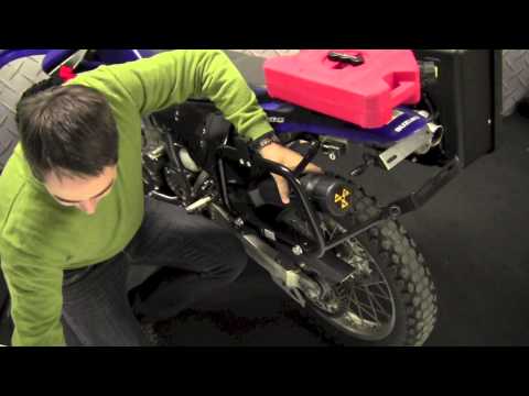 Storage Tube and basic Install on motorcycle side racks