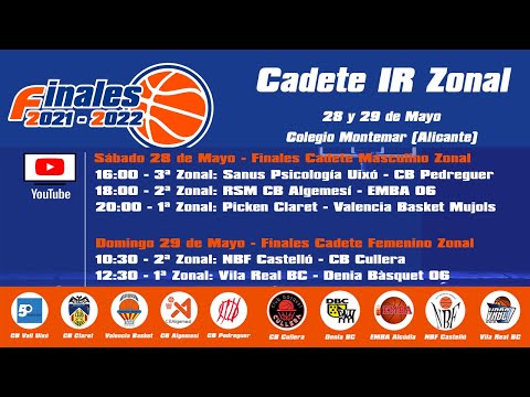 Finales Cadete Masculino Ir 1ª Zonal Picken Claret - VBC Mujols