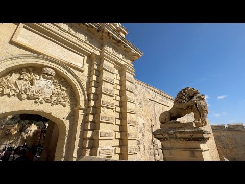 Mdina em Malta 🇲🇹 (4K) A cidade silenciosa e antiga capital de Malta, local de filmagem de Game of Thrones