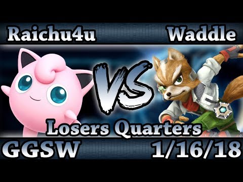 GGSW 67 - Raichu4u (Jigglypuff) Vs. Waddle (Fox) Smash Wii U Losers Quarters - Smash 4