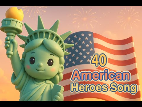 40 American Heroes 🎶 Educational Tribute with Music and History