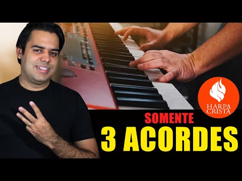 Toque QUALQUER hino da harpa cristã no TECLADO com apenas 3 ACORDES
