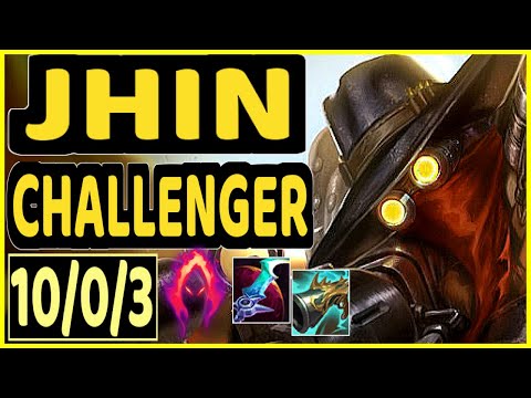 INNAXE (JHIN) - 10/0/3 KDA BOTTOM ADC CHALLENGER GAMEPLAY - EUW