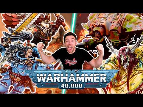 Warhammer 40.000 2VS2 - Nurgle & Chaos Knights VS Space Wolves & Blood Angels