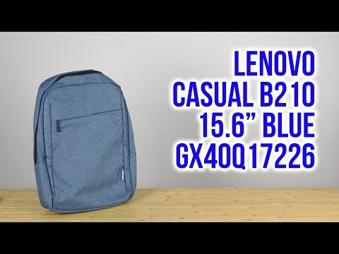 Nešiojamo kompiuterio kuprinė Lenovo 15.6" inch Laptop Casual Backpack B210 (Mėlyna) video