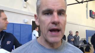 Durant, Donovan at Shootaround