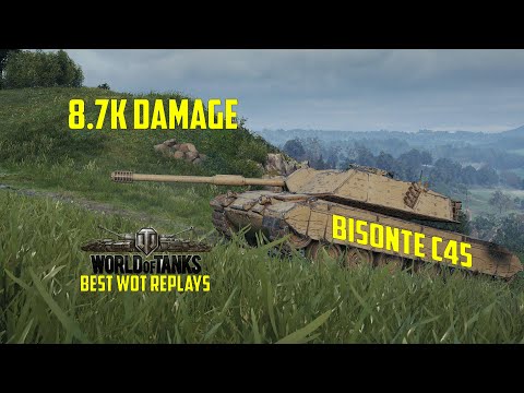 World Of Tanks Best Wot Replays Bisonte C45 8.7K Damage