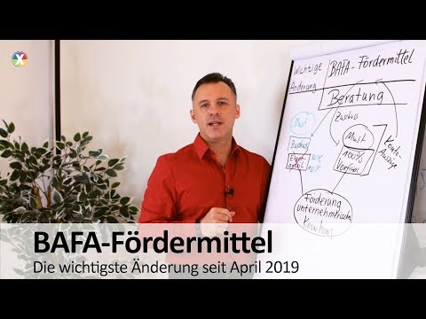 BAFA-Fördermittel: Änderungen ab April 2019 (kurz)