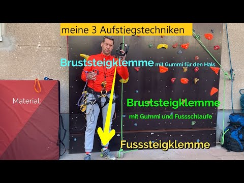 Aufstiegstechniken am Seil (Treppenaufstieg, SRT-Technik)