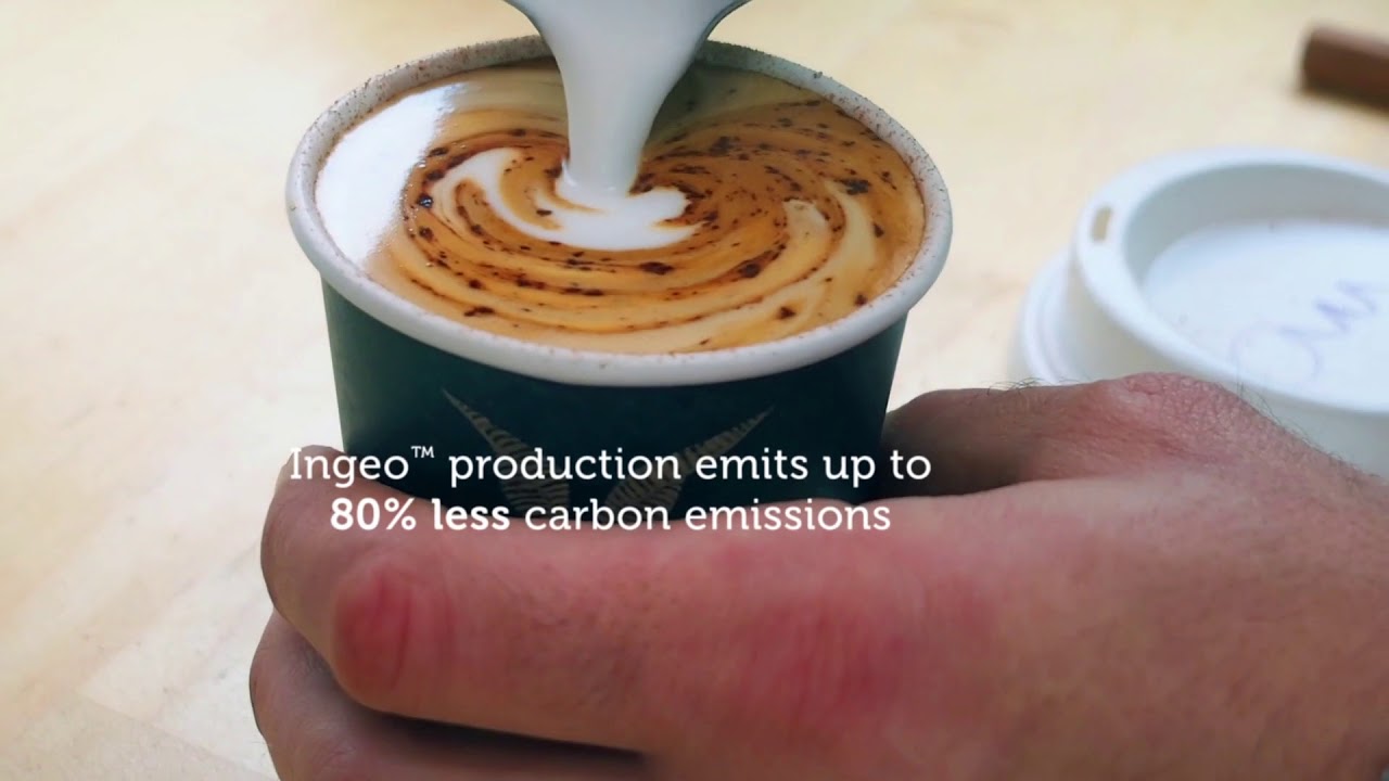 BioPak Tasses à café jetables Thank You 240 ml, 40 Pièce/s, Beige