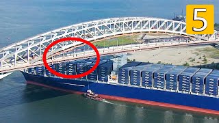 5 Massive Ships Crashes Into Bridge