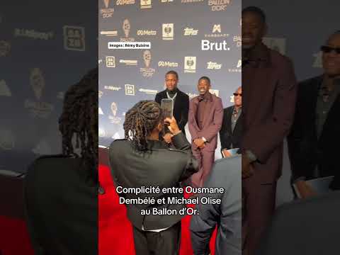 Complicité entre Ousmane Dembélé et Michael Olise au Ballon d’Or. ❤️