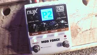 Video thumbnail for NUX MOD FORCE Stereo modulation guitar effects pedal! by Bradley Stereo Guitar Amplification
