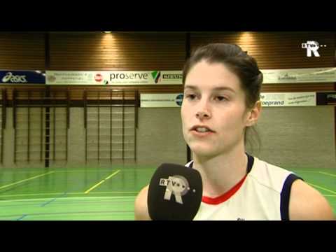 Sliedrecht Sport-speelster Mariska Koster na afloop van het duel