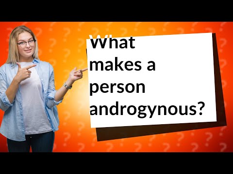 What makes a person androgynous?