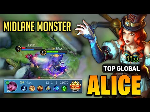 Alice Best Build 2023 [ Alice Gameplay Top Global ] By ῆῆჯჯ - Mobile Legends
