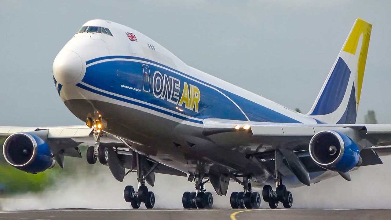 60 MINUTES PURE AVIATION - BOEING 747 Only - B747 Landing, Departure ... (4K)