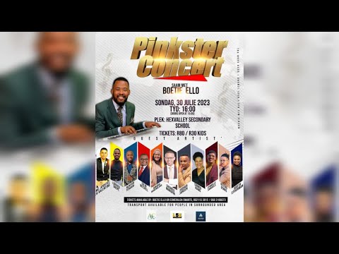 Pinkster Concert saam met Boetie Ello                 (D'angelo Swarts' Pinkster Sangaand)