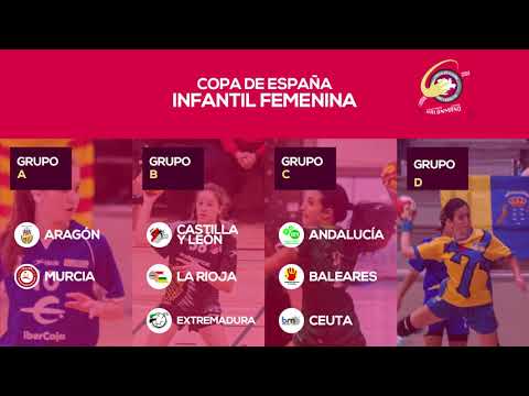 Grupos de Copa: categoría Infantil Femenino. CESA 2019.