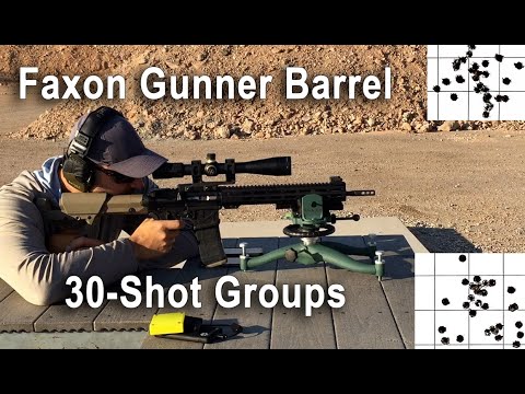 Faxon AR-15 Gunner Barrel Accuracy Stress Test