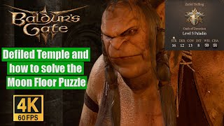 Baldur's Gate 3 Walkthrough Defiled Temple and how to solve the Moon Floor Puzzle