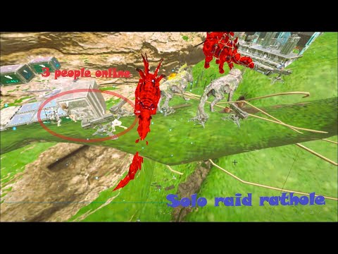 I spent an hour raiding the rathole on Fjordur - Solo ARK Smalltribes.