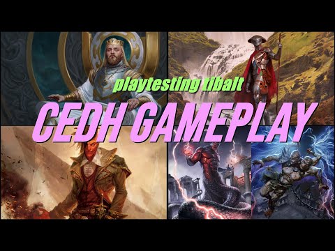 Playtesting Tibaly cosmic Imposter in a competitive commander game vs Kenrith Tevesh & Kraum Golos