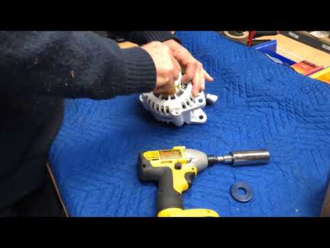How to swap out a pulley on a Balmar alternator