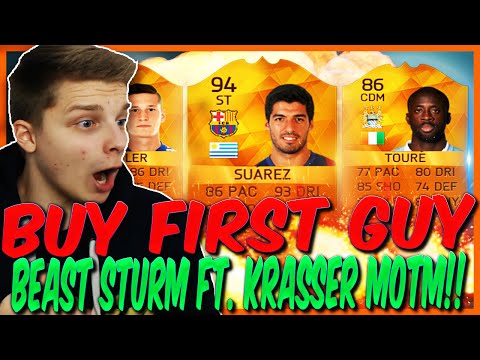FIFA 16: BUY FIRST GUY CHALLENGE (DEUTSCH) - FIFA 16 ULTIMATE TEAM - BEAST STURM + KRASSER MOTM!