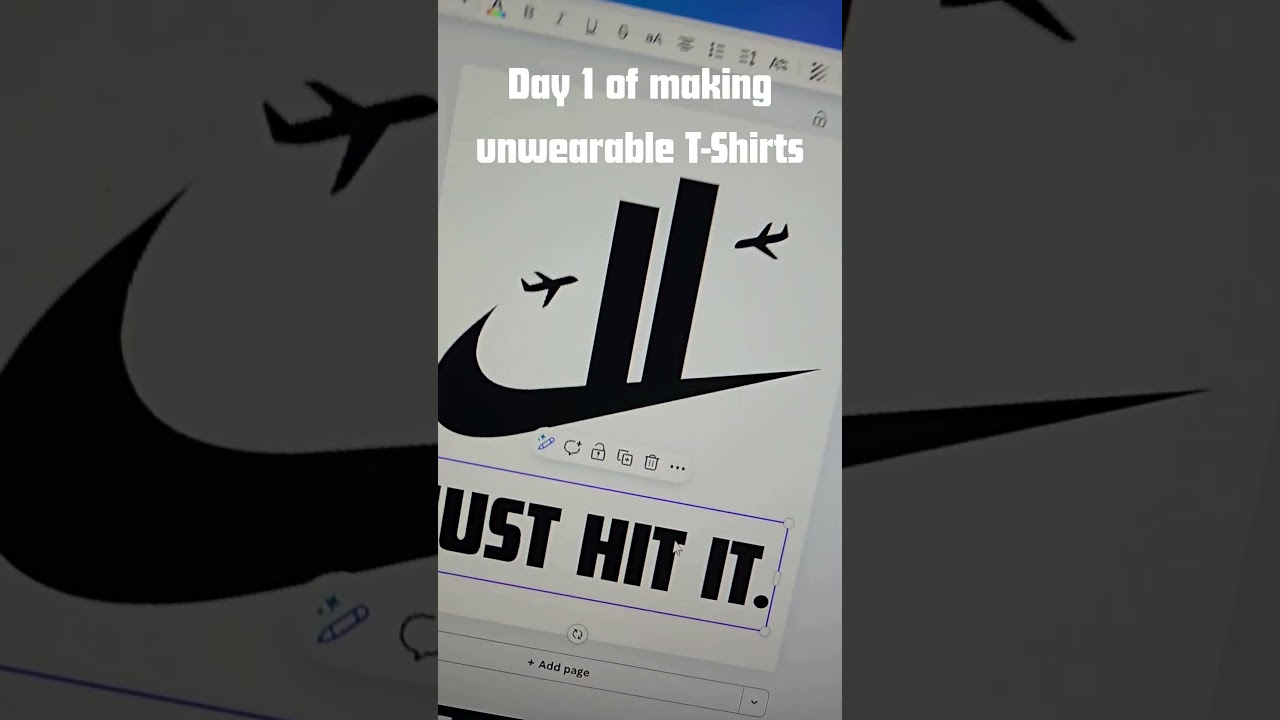 Day 1 of making unwearable tees ☺️.