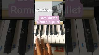 Love Theme from Romeo and Juliet sad song 🥀😥 #piano #music #lovestory
