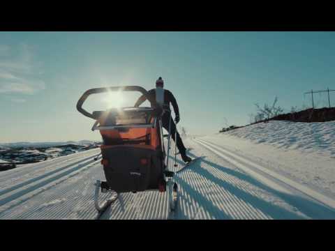 Thule Chariot Jogging Kit 2 rinkinys, juodos/aliuminio spalvos video