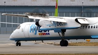preview picture of video 'Flybe Dash8 Q400 & E195 at Chambéry Savoie Airport [CMF-LFLB]'